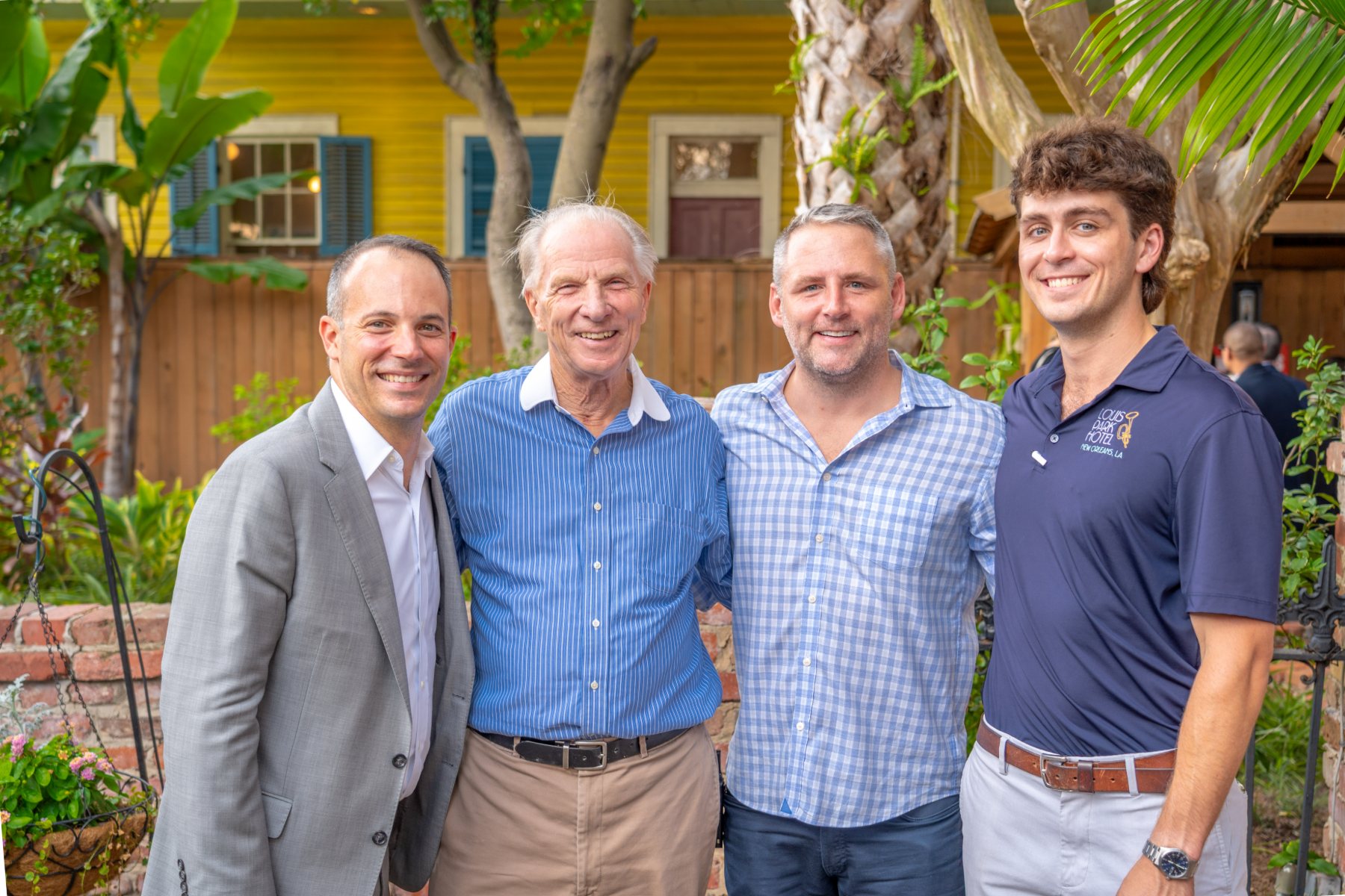 Kyle Westholz with the Louis Park Hotel ownership team in New Orleans